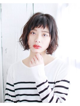 ソスウ 浜松町(SoSu) 眉上ゆるふわボブ