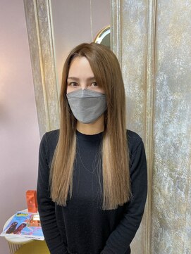 ガルボヘアー 名古屋栄店(garbo hair) #名古屋#栄#プルエクステ#ハイライト#アッシュ#ハイトーン#10代