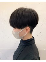 ソウ アオヤマ(SO aoyama)&nbsp;20代30代40代　前髪パーマ　コンパクトマッシュ　黒髪