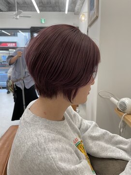 ティエル(TieLu) ピンクバイオレット×ひし形ショート×外国人風