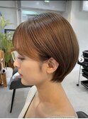 耳掛けショートボブ