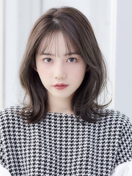 アンフィニー 銀座(ANFINI) ＊韓国くびれミディアム×透明感カラー×薄め前髪