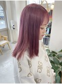 【racic】クリアラベンダーピンクカラー10代20代30代
