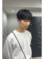 ヘアー アイス 御器所本店(HAIR ICI)  爽やかメンズ☆ビジネスショートマッシュ黒髪透明感カラー
