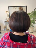 レポヘアー(Repos hair)&nbsp;20代30代大人可愛い小顔 ショートカット切りっぱなし丸みボブ