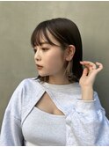 髪質改善＊ぱっつん前髪アッシュブラック＊美髪【Zina天王寺】