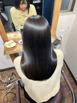 リンクス 久喜(LINKTH) 髪質改善ストレート /黒髪/ネビージュ/小顔/ワンレン