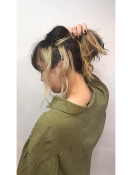 インナーカラー/イヤリングカラー/ハイライト/ツーブロック