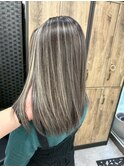 ハイライトバレイヤージュダブルカラーケアブリーチ30代40代