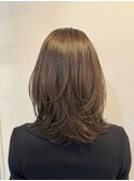 暗めカラー/グランマッシュ[レイヤーカット/髪質改善/銀座]