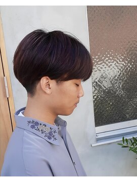 ピーロ(piilo) パープルブラウン×ディープグレーのローライト◯
