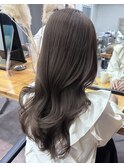 ブリーチなしダブルカラー　Riko ミルクティーグレージュ