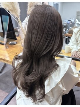 ヴェルダ 池袋店(verda) ブリーチなしダブルカラー　Riko ミルクティーグレージュ