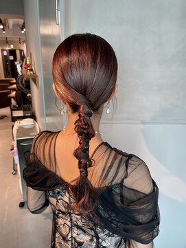 シャルムバイケンジ(Charm.by KENJE) 【ローポニーテール】結婚式/銀座/ヘアセット/アレンジ