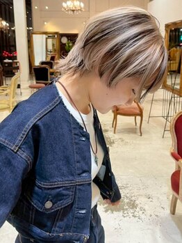 アンジェリカ(Angelica)の写真/色モチ・発色◎"イルミナカラー"取扱い★ブリーチを使用したデザインカラーやグラデーションなども可能!