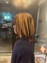 エクファ ヘア シェリル 草津 南草津店(ex-fa hair cherir)&nbsp;クラゲヘアー/小顔に見せるヘア/ココアベージュ/南草津