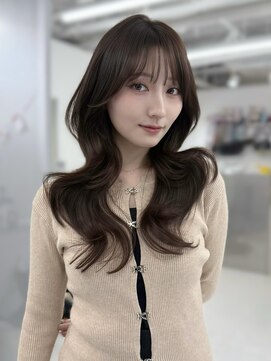 韓国風/レイヤーカット/顔周り/顔まわり/髪質改善/ベージュ