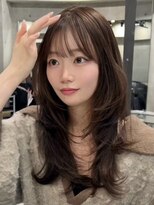 ヨロ 渋谷(YOLO) 韓国ヘアーハッシュカットレイヤーカットハイライトカラー