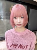 ボブ前髪カットハイトーンダブルカラー_F31365