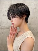 前髪長めショート/髪質改善/艶カラー/白髪/オージュア/川崎