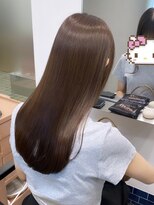 ヌヌ 渋谷 原宿 表参道(nunu)&nbsp;レイヤーカットトリートメントグレージュ透明感カラー