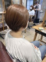 ヴァンクシー バイ ルナ(VANKCY by Luna) ショートボブ 小顔 ベージュブラウン 登戸 20代 30代 大人ボブ