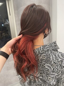 ルーブ トウキョウ(Loob. TOKYO) インナーカラーピンク【池袋.髪質改善.ケアブリーチ】