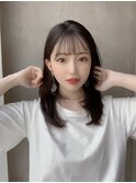 20代30代大人かわいいセミロングヘア★シフォンブランジュ