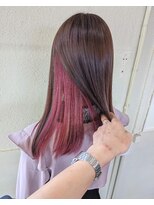 ボアップ 京橋店(boappu)&nbsp;#インナーカラー#ピンクカラー#暖色カラー#セミロング