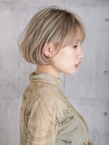 レトン 銀座(leton)&nbsp;ミニボブ/小顔バング/ハイトーン［東銀座/銀座］