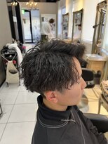 アイズ 海老名(AIZU) ツイストスパイラルパーマアップバング 波巻きスパイラルパーマ