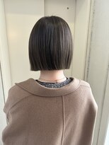 ヘアーデザイン シュシュ(hair design Chou Chou by Yone) ハイライト/オリーブベージュ/グレージュ&ミニボブ♪