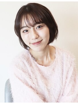 アイ(I.) 【 Ｉ. 】30代からのナチュラル前下がりショートボブ　川口
