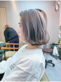 地毛風カラー/ナチュラルレイヤーカット/ショートボブ[船橋]