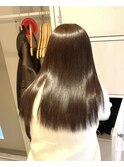 グレーベージュ/レイヤーロング/髪質改善/ツヤ髪スタイル