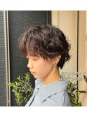 【カール感が可愛すぎる!!大人セクシーな】ショートボブ
