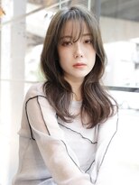 エムスラッシュ 横浜元町店(M.SLASH)&nbsp;くびレイヤー/グレージュアッシュ/ニュアンスロング/元町