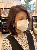 ★40代50代★大人ひし形レイヤー髪質改善カラー根元パーマ