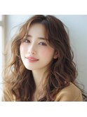 【シエル松戸】外国人風無造作ウェーブパーマ☆小顔ふわミディ