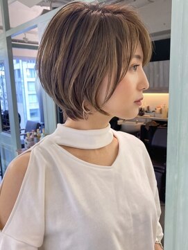 ロンドウル 熊本(Lond ulu) 大人可愛いショート／ベージュカラー／2way [熊本/上通/下通〕