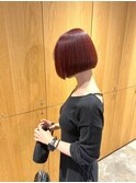 赤髪艶カラー×ボブ
