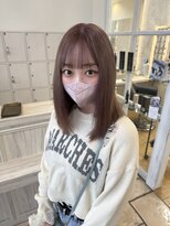 クリスタルマジック 本店(CRYSTAL MAGIC) ピンクベージュ/ミディアム/ブリーチ