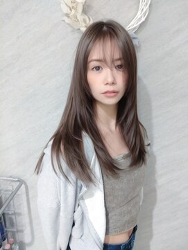 ハイストリートヘア(High street Hair) おくれ毛前髪+ロングレイヤー