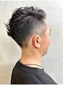 アシンメトリーパーマヘア