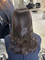 ラック(LUCK)&nbsp;グレージュ/船橋/くすみベージュ/細めハイライト