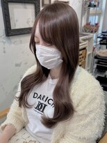 セライロ 千葉(celilo)&nbsp;艶カラー ミルクベージュ 顔周りカット【momoka】