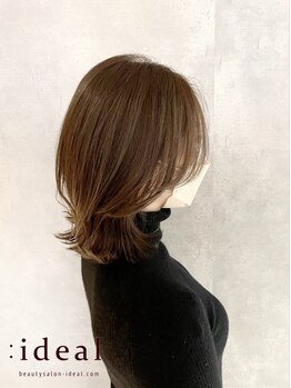 アイディール 心斎橋店(:ideal)の写真/【心斎橋/四ツ橋/半個室】働く女性やママから支持率高い実力派stylist在籍♪サブスクコースで髪質改善◎