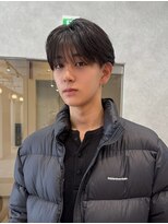 ジーナ オム 札幌(Zina Homme)&nbsp;シースルーマッシュ＊黒髪＊ダウンバング＊Zina Homme札幌