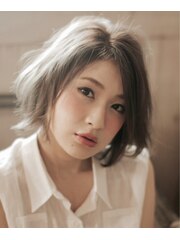 ナチュラルなニュアンスカール◎大人かわいいボブ☆