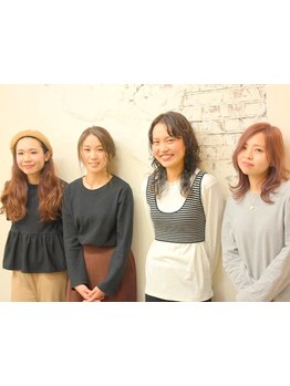 憧れるのは女子ウケのいい可愛い☆美容知識豊富な女性Stylist達がヘアー以外でのお悩みも相談できちゃう◎
